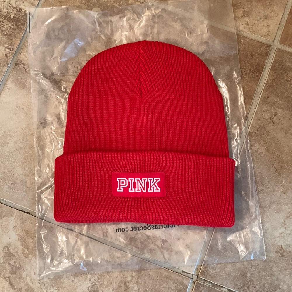 Victoria’s Secret red beanie cap